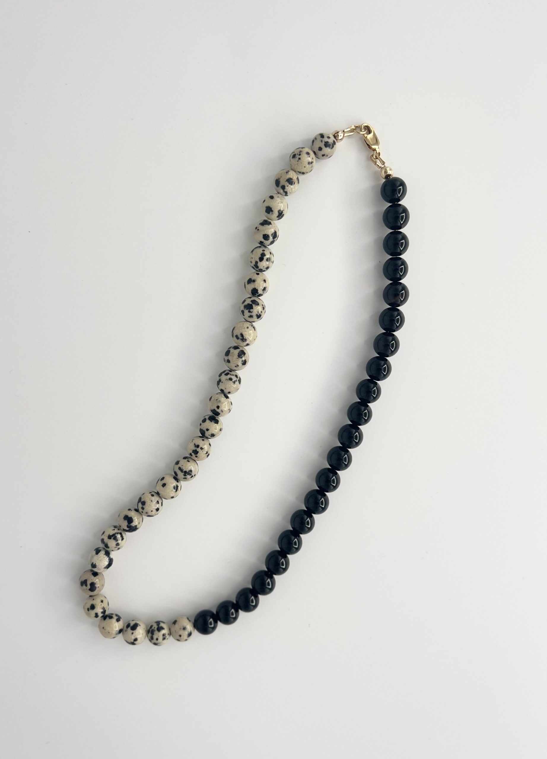 Dalmatian & Onyx Necklace