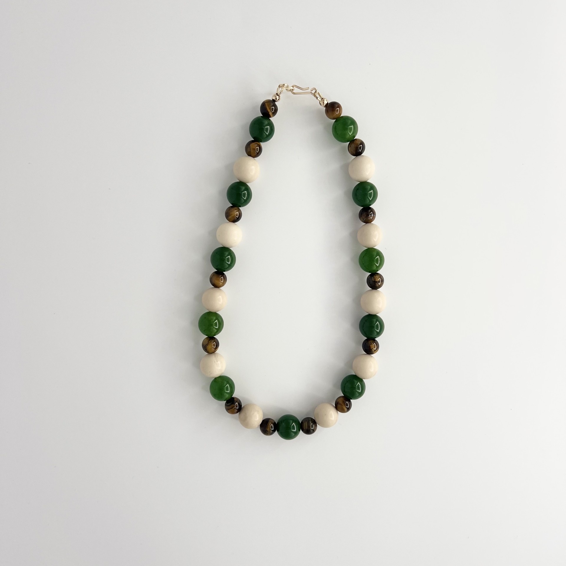 Green & Ivory Jade Mix Necklace