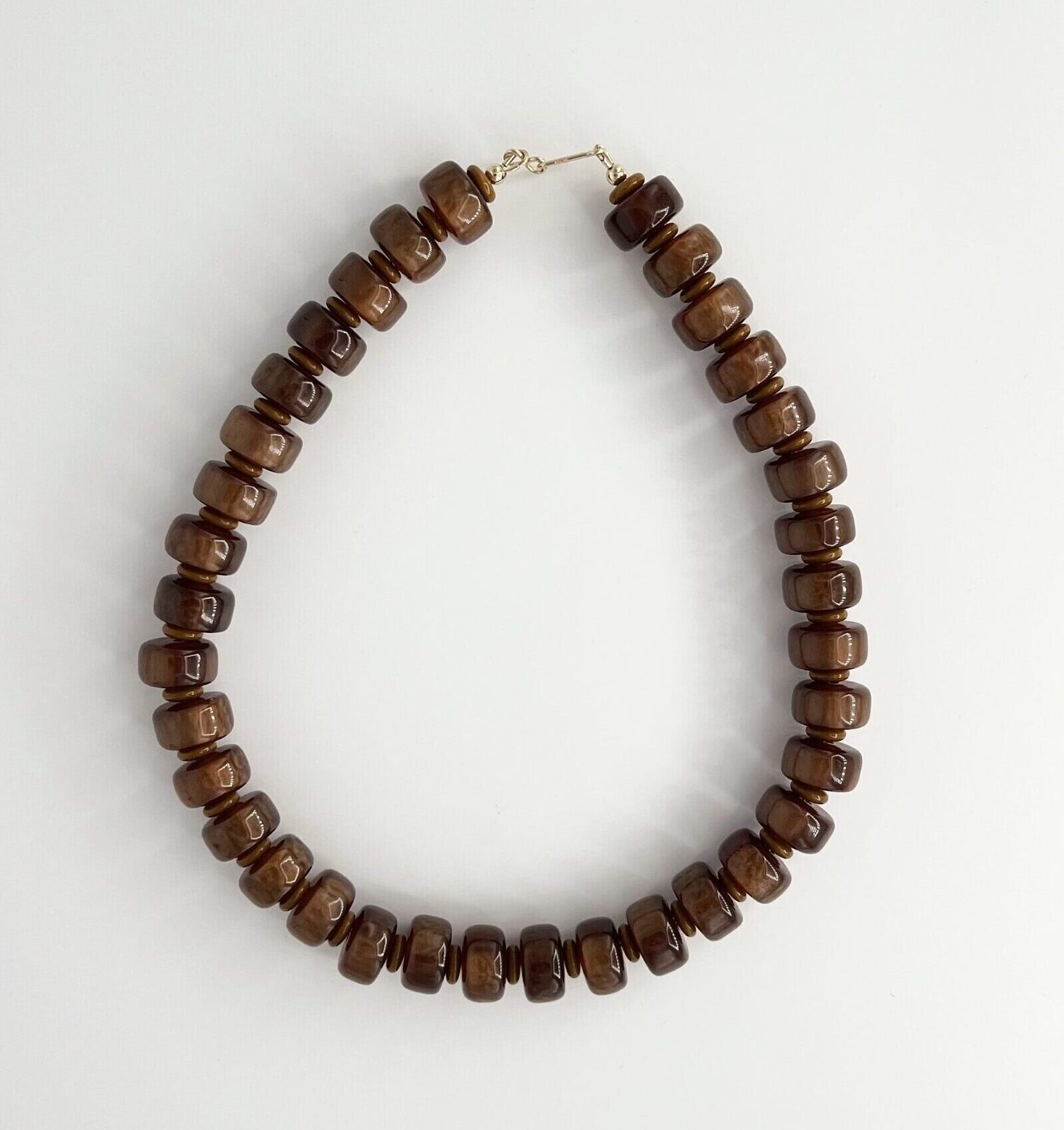 Brown Resin Necklace