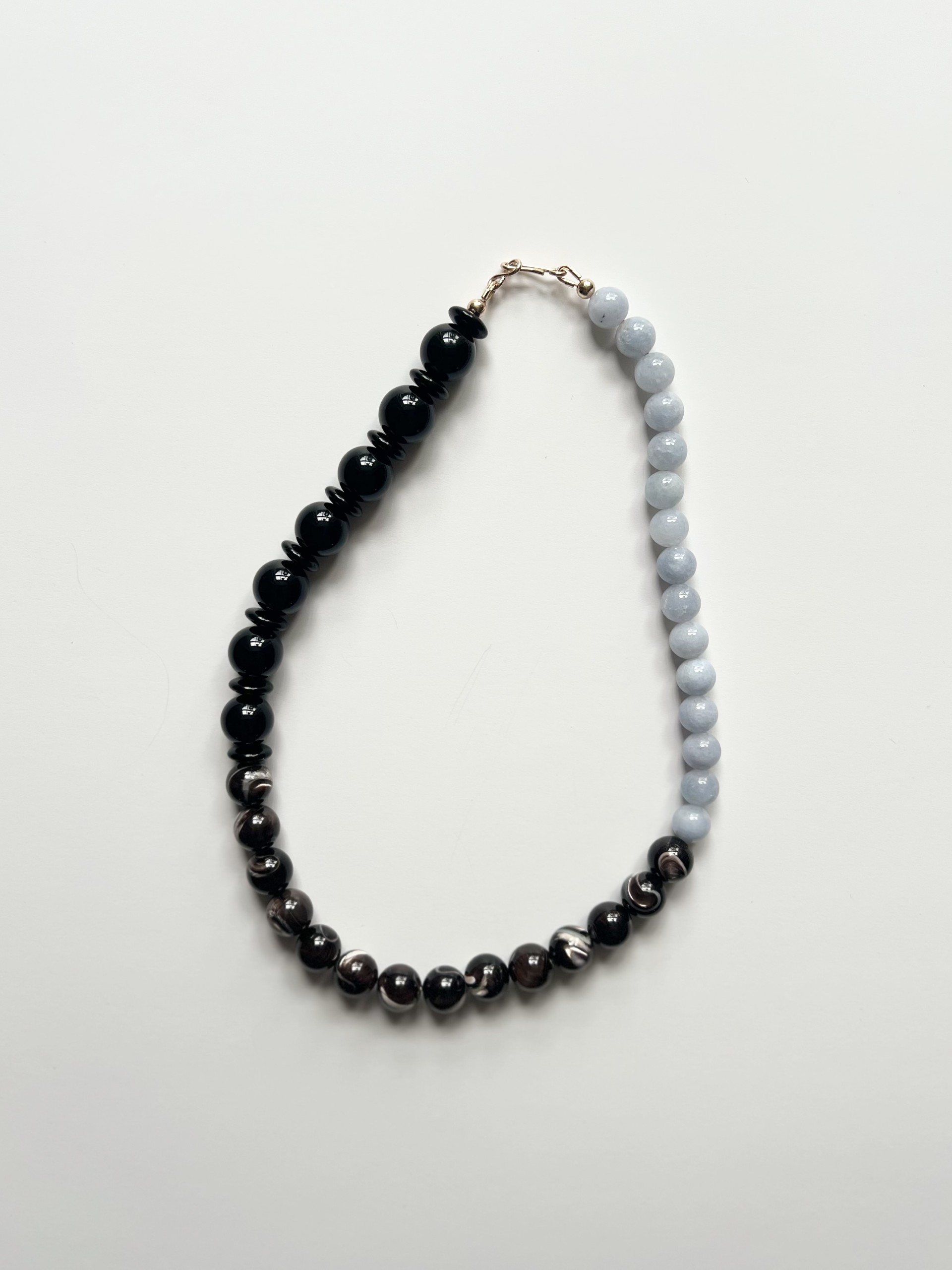 Coffee & Aqua Necklace