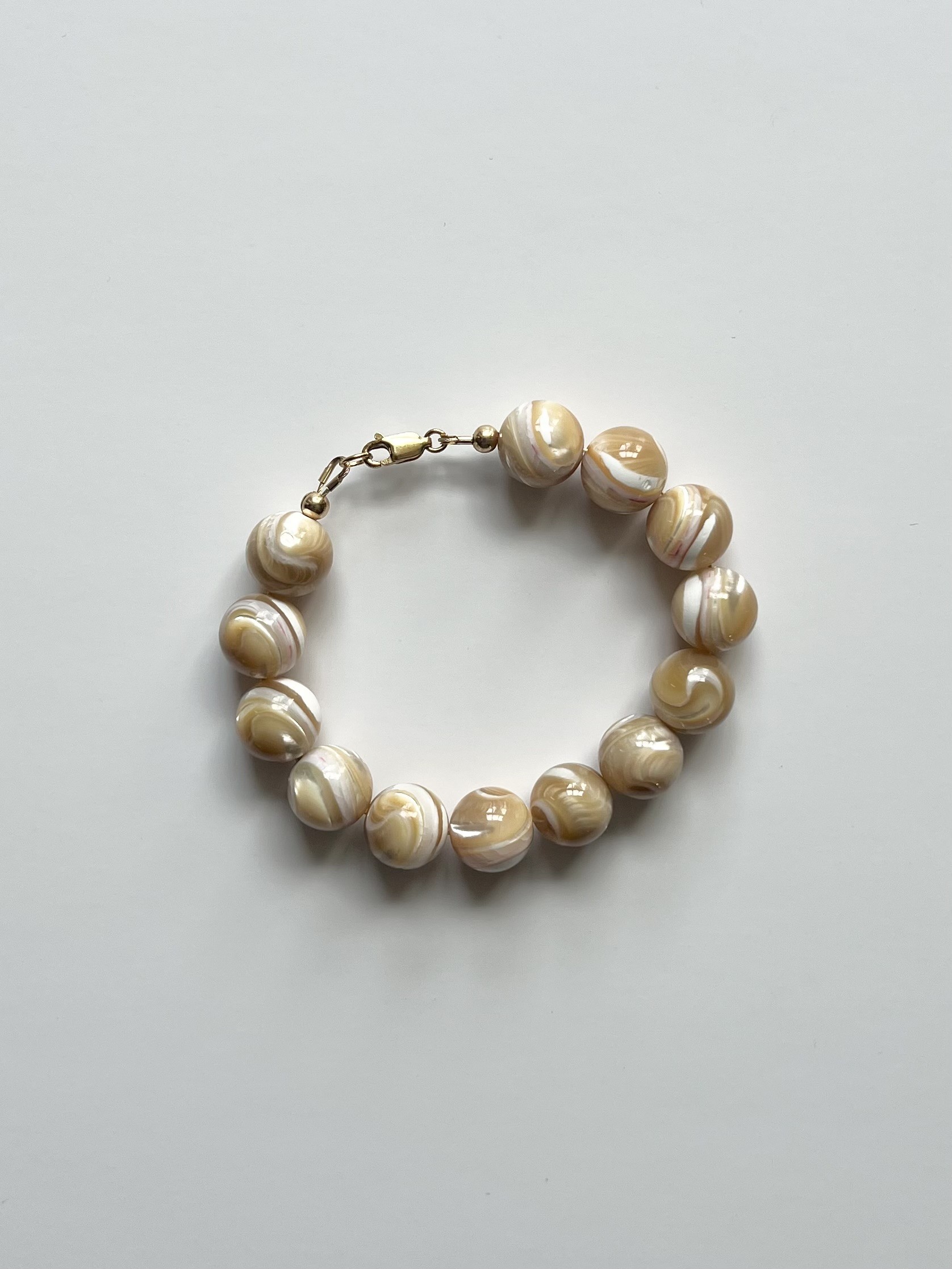 Caramel Mother Of Pearl Bracelet