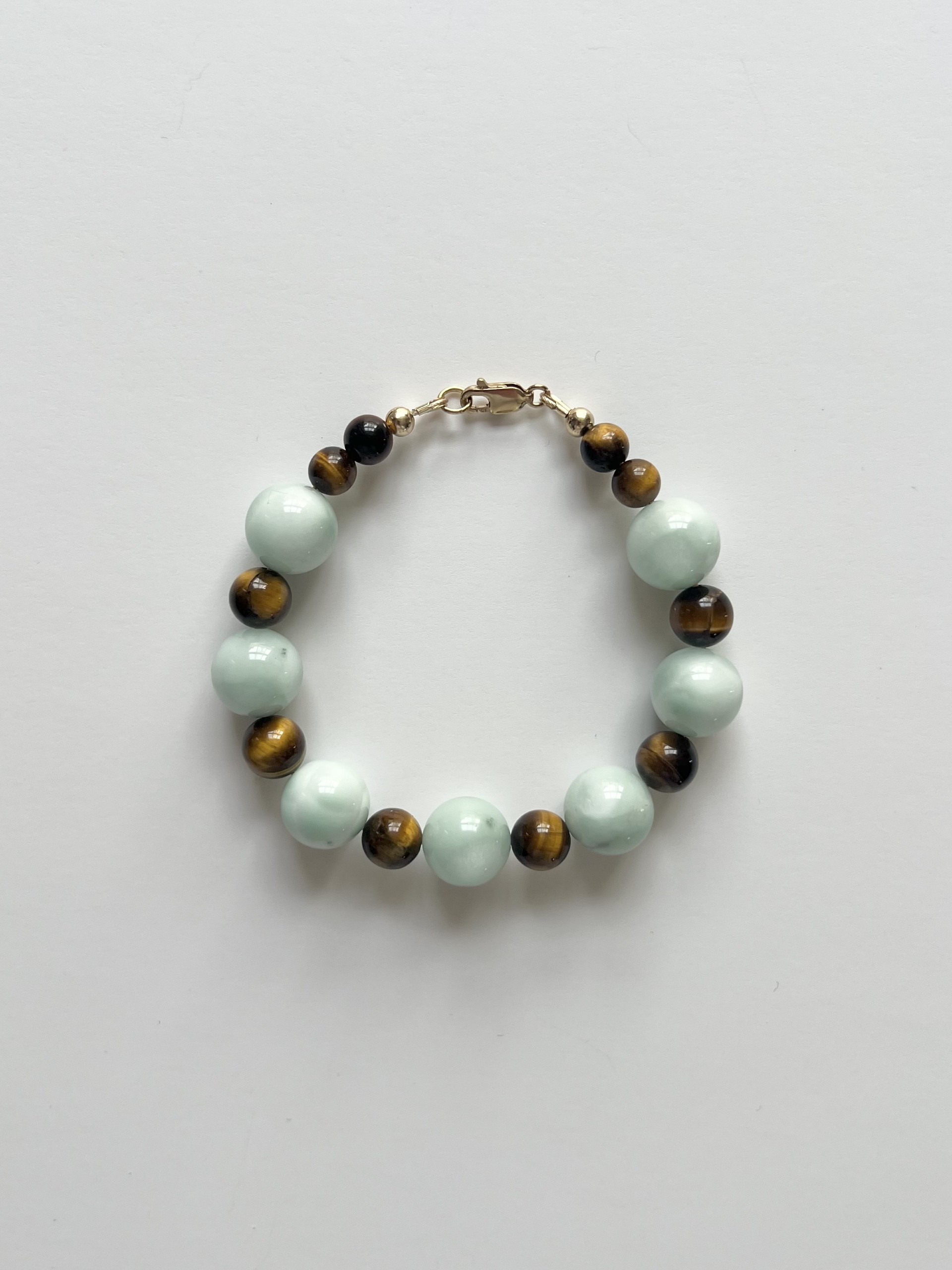 Angelite & Tiger Eye Bracelet