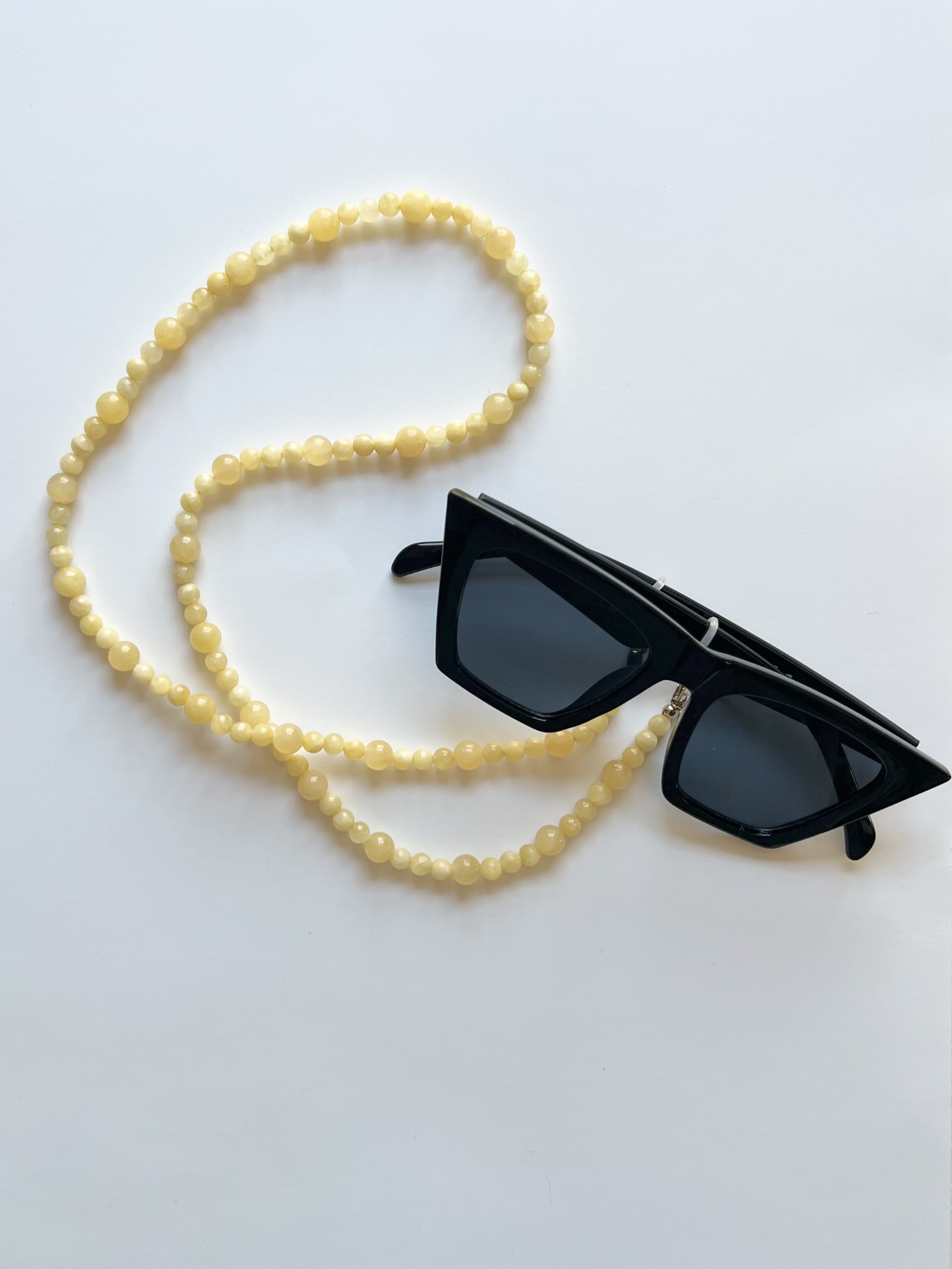 Honey Jade Glasses Chain & Necklace